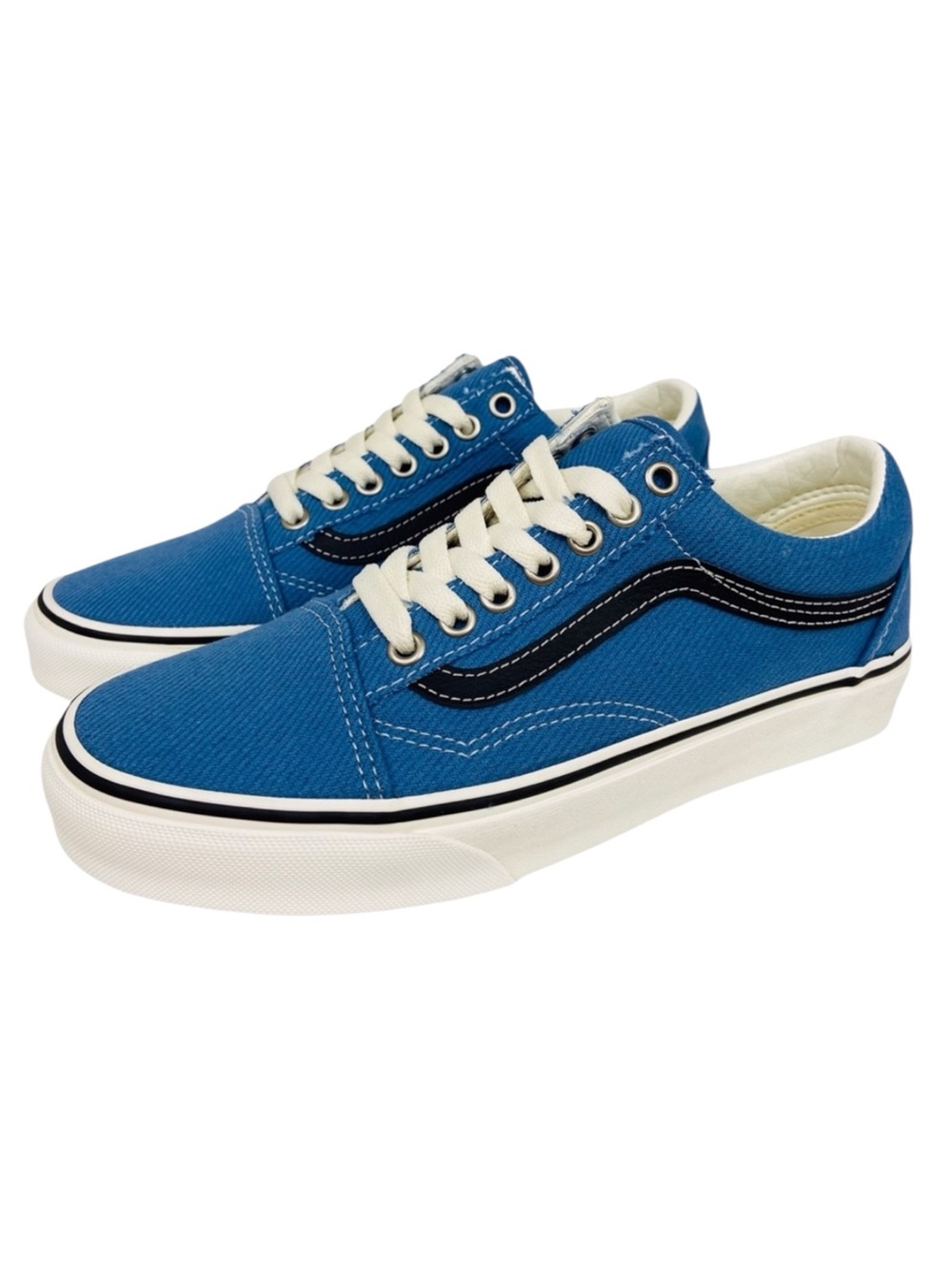 Vans Old Skool Earth Coronet Womens 8 Blue Marshmallow Sneakers